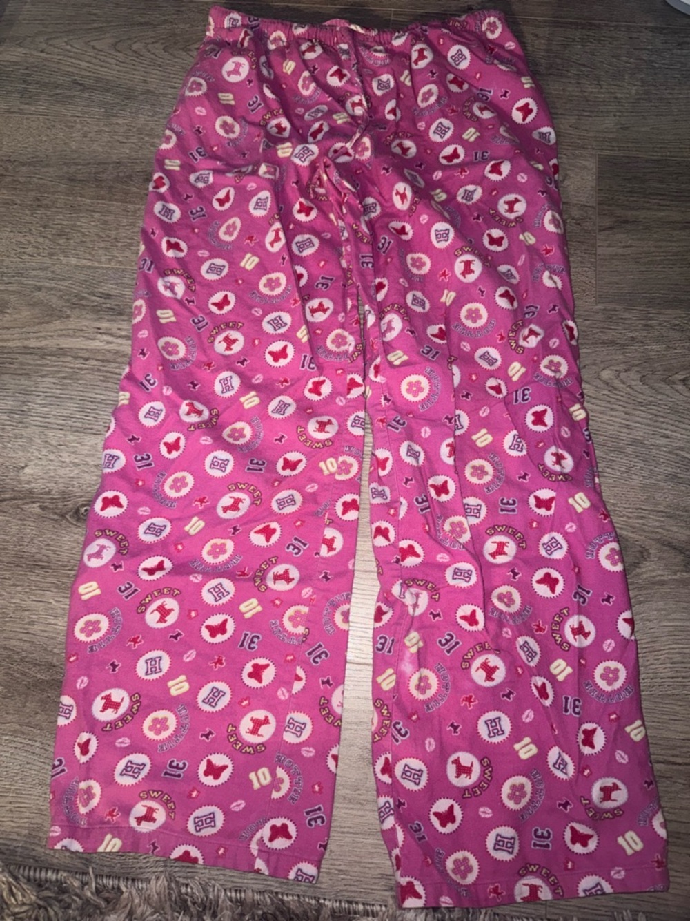 Vintage Y2K Sweet Hottie Pink Pajama Pants small